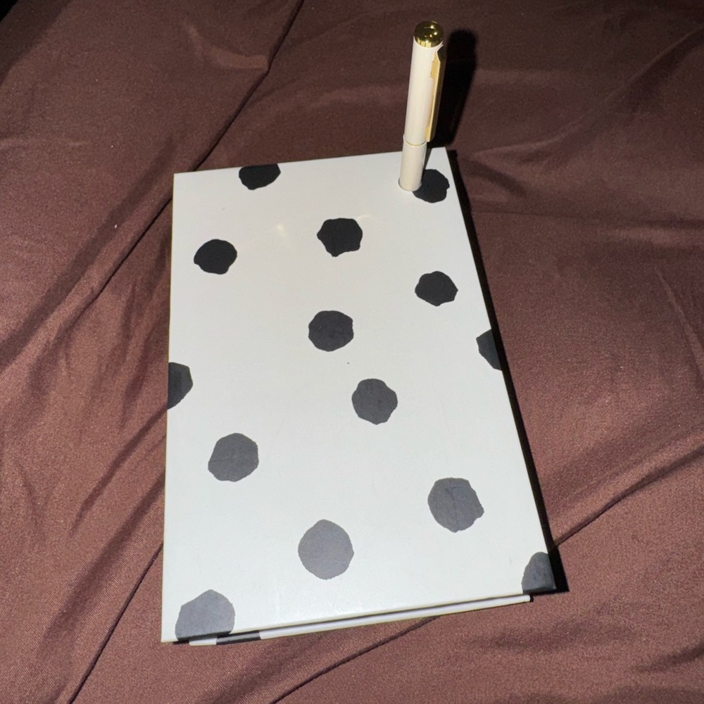 Kate Spade Spotty Dot Note Holder with Pen